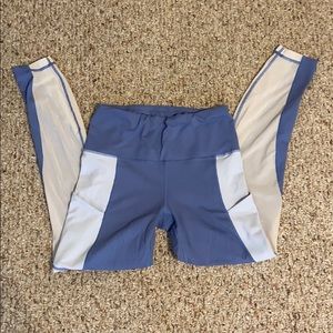 Tights size small baby blue